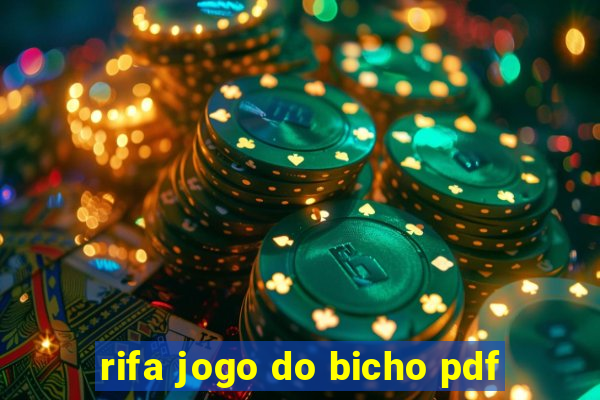 rifa jogo do bicho pdf